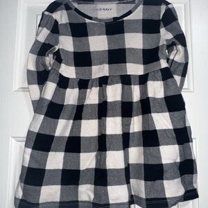 Old Navy Monochrome Checkered Dress